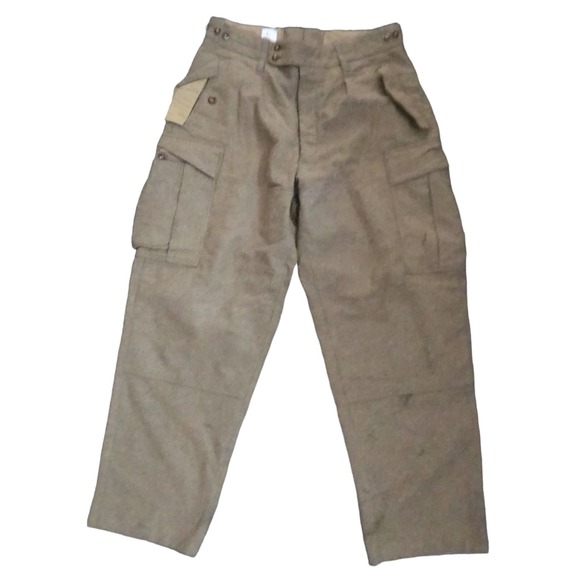 K. Begemann Heavy Wool Vtg 60s German Army Cargo Pants Military Mens 32x29
